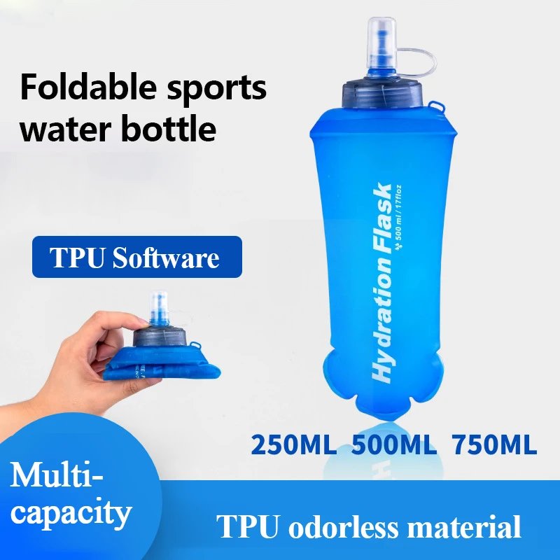 250ml 500ml 750ml Portable Fol - Water Bag Collapsible บทวิจารณ์และราคา
