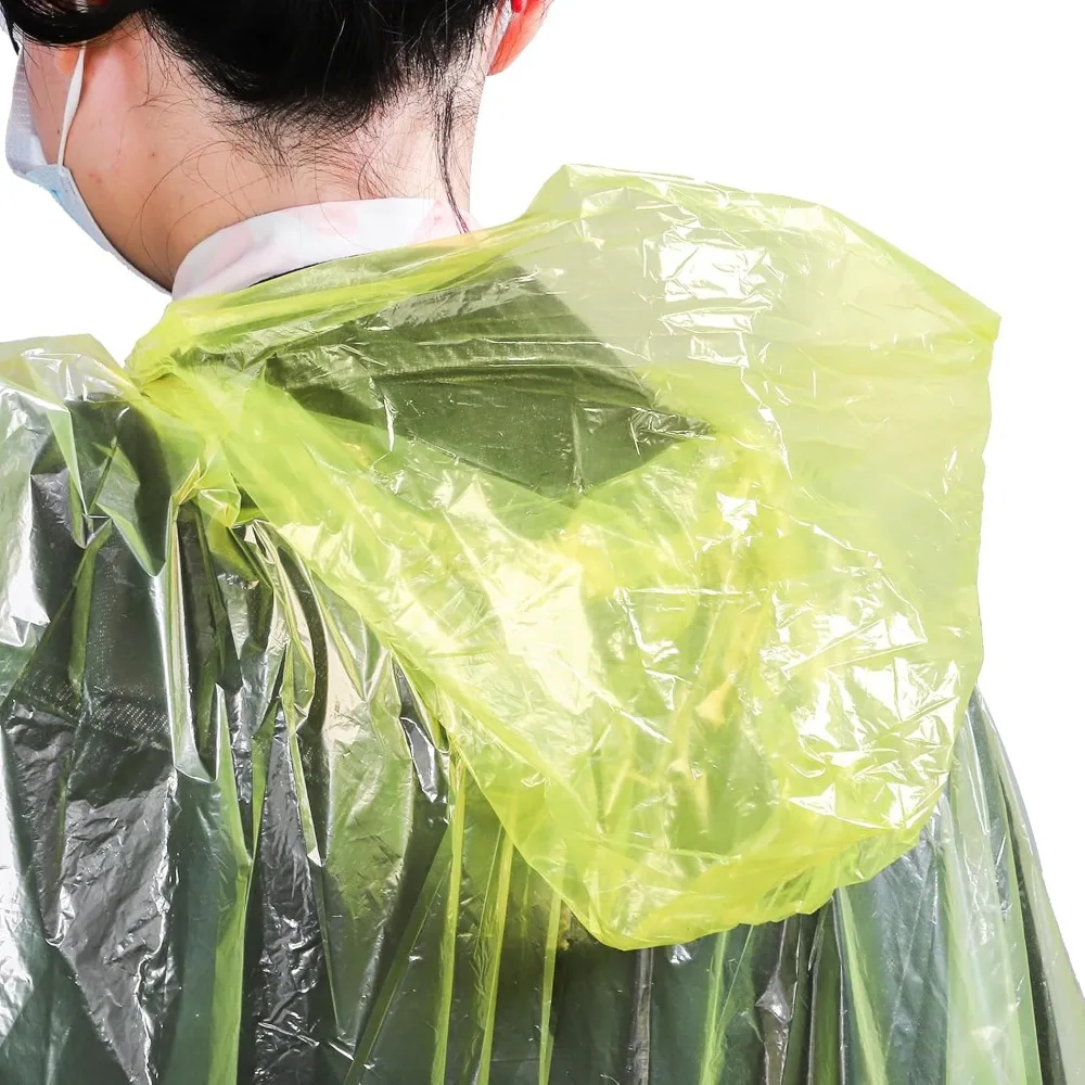 20 Pack Disposable Rain Poncho - Emergency Poncho Rain บทวิจารณ์และราคา