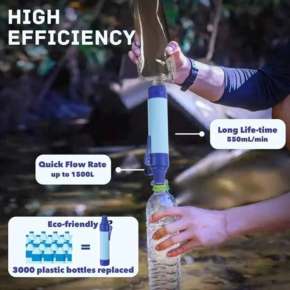 Mini Mini Water Filter Straw P - Water Purification Straw บทวิจารณ์และราคา