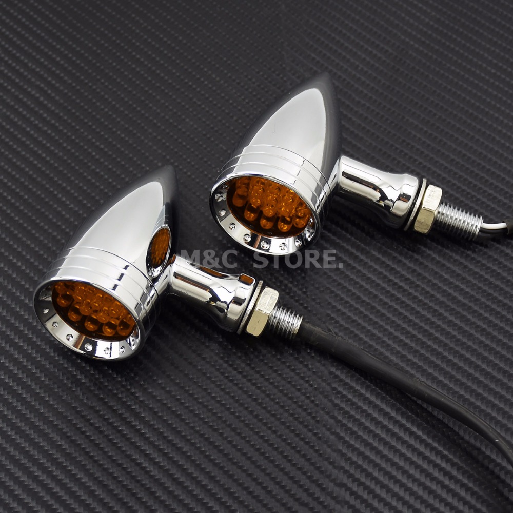 Motorcycle LED Turn Signal Bul - Signal Panel Orange บทวิจารณ์และราคา