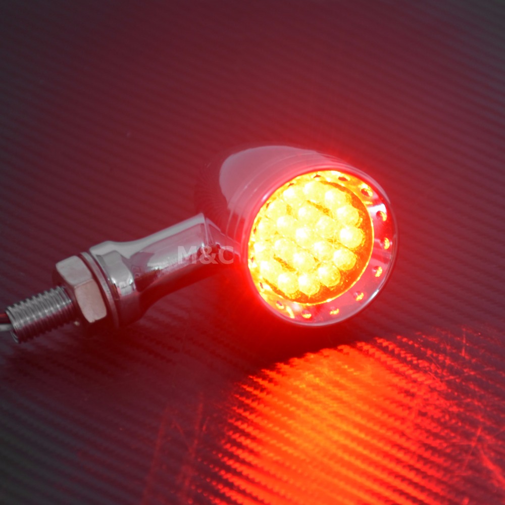 Motorcycle LED Turn Signal Bul - Signal Panel Orange บทวิจารณ์และราคา