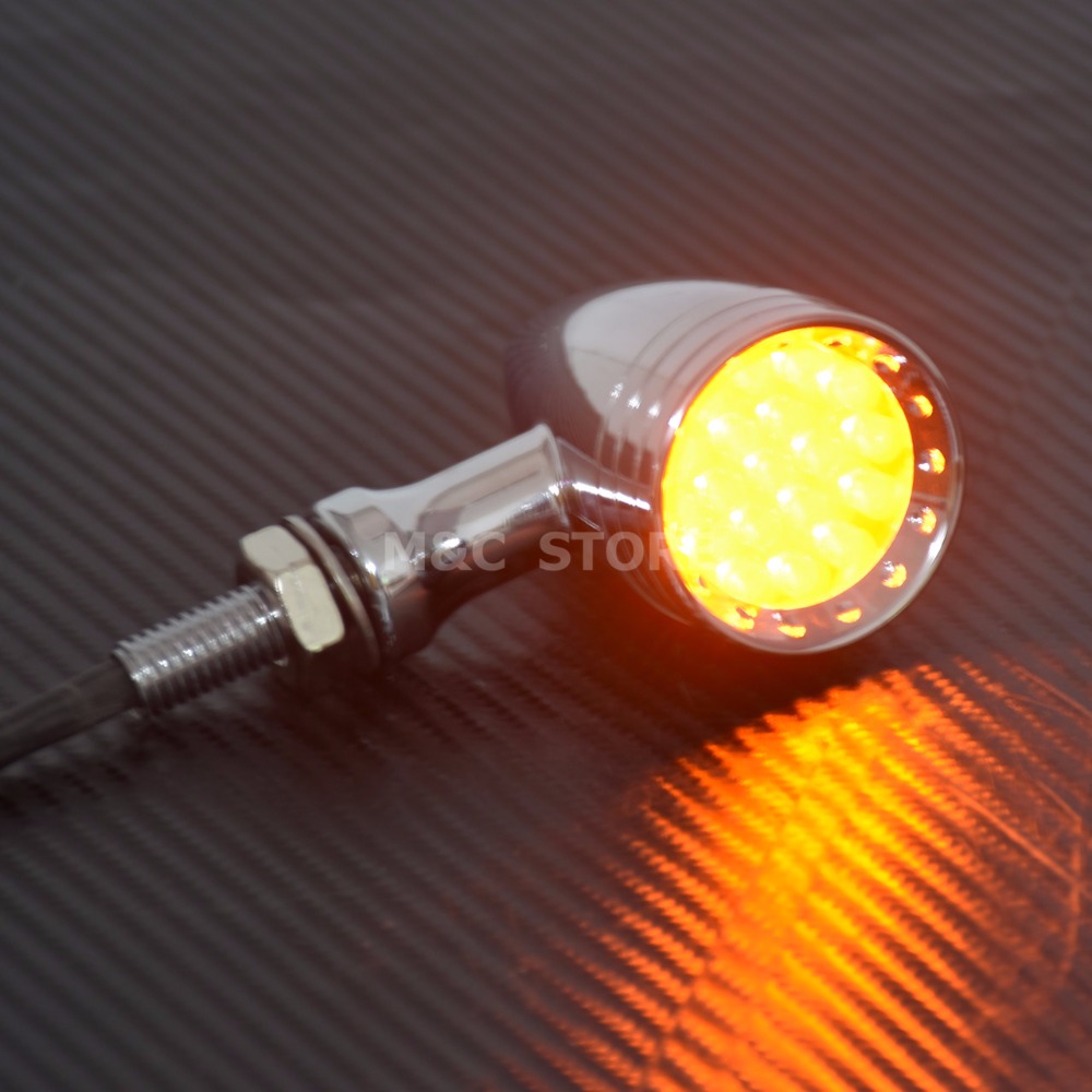 Motorcycle LED Turn Signal Bul - Signal Panel Orange บทวิจารณ์และราคา