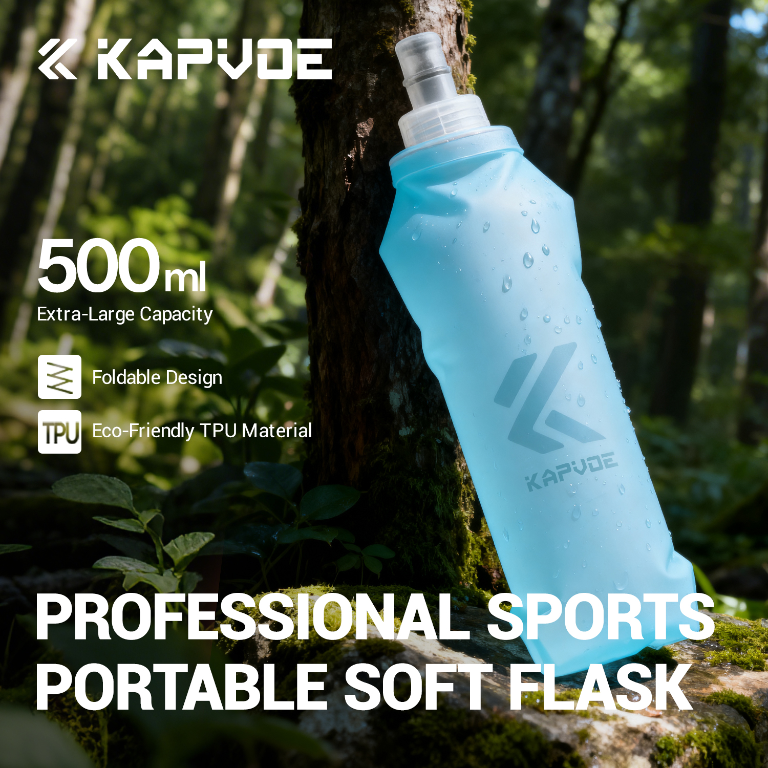 Kapvoe Soft Water Bottle Foldi - Water Bag Collapsible บทวิจารณ์และราคา