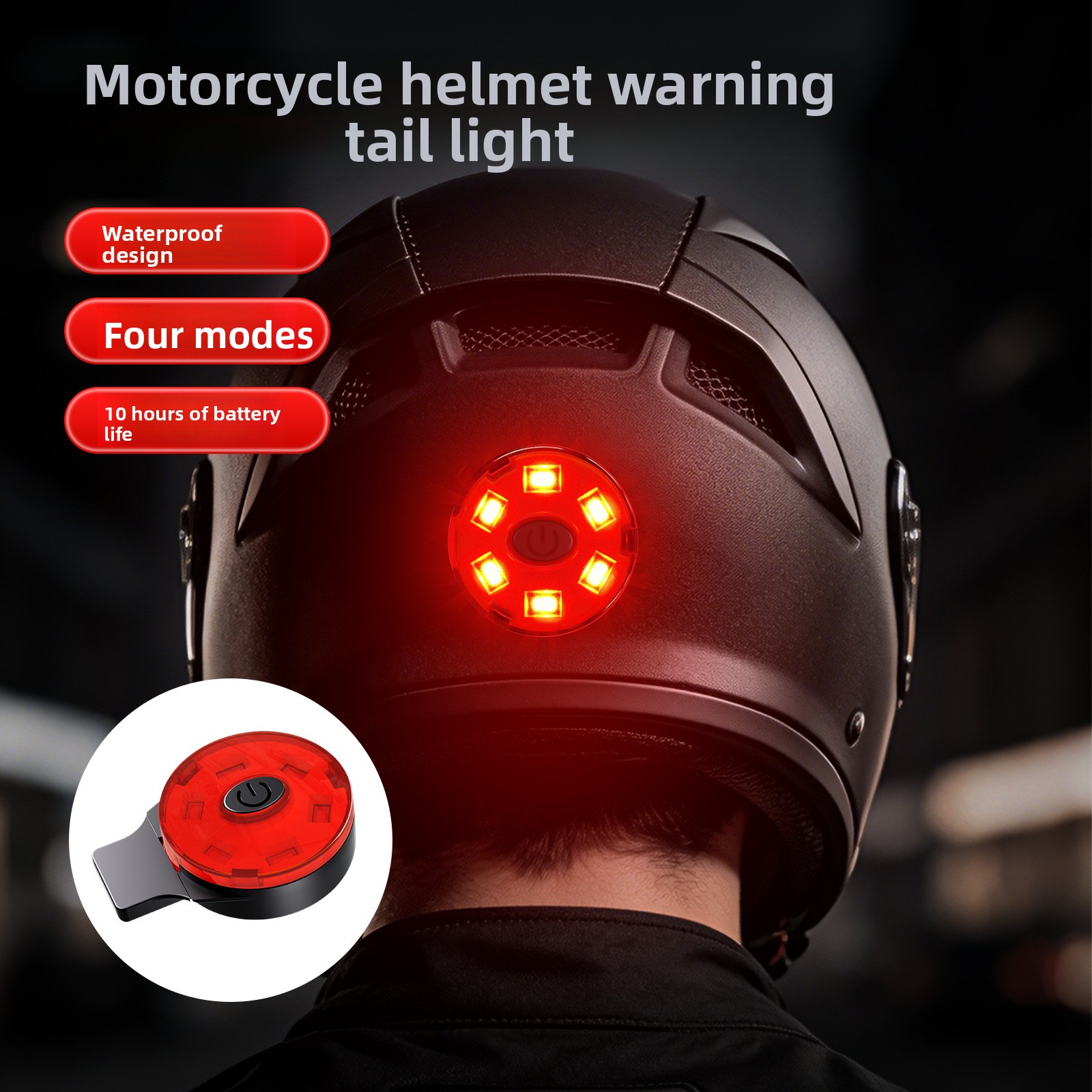 USB Rechargeable LED Helmet Ta - Sos Light Strobe บทวิจารณ์และราคา