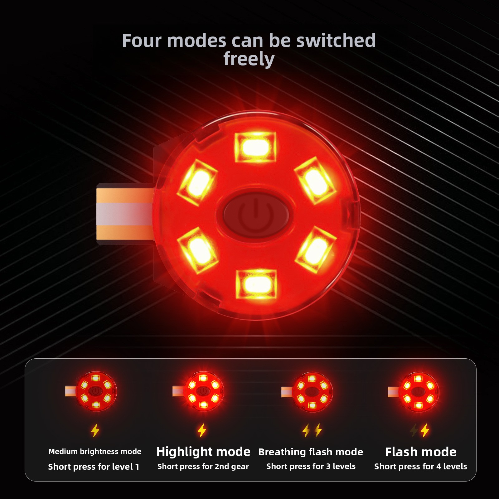 USB Rechargeable LED Helmet Ta - Sos Light Strobe บทวิจารณ์และราคา