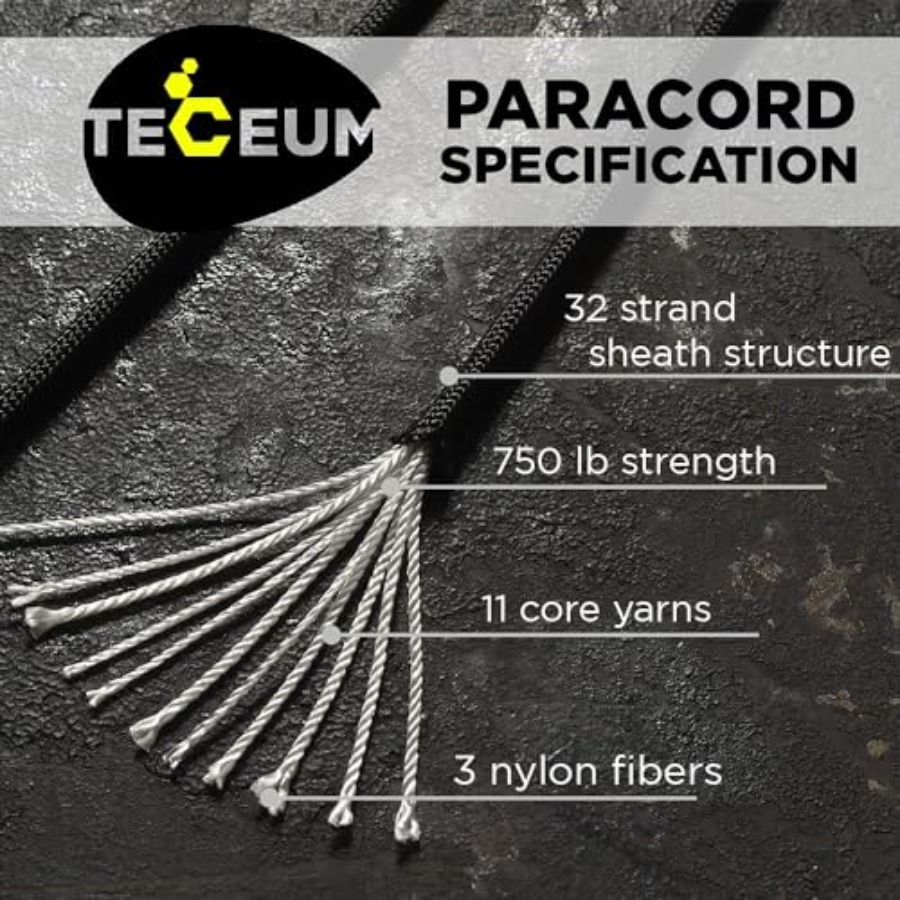Paracord Rope 750 lb 1000ft/ 2 - Para Cord 1000Ft บทวิจารณ์และราคา