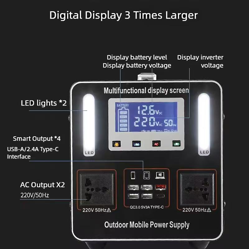 220V LiFePO4 Portable Power St - Solar Emergency Charger บทวิจารณ์และราคา