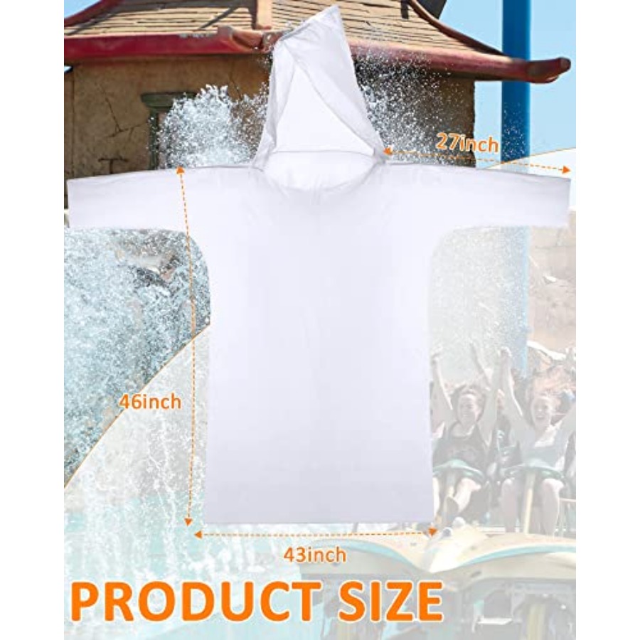 120 Pack Disposable Rain Ponch - Emergency Poncho Rain บทวิจารณ์และราคา