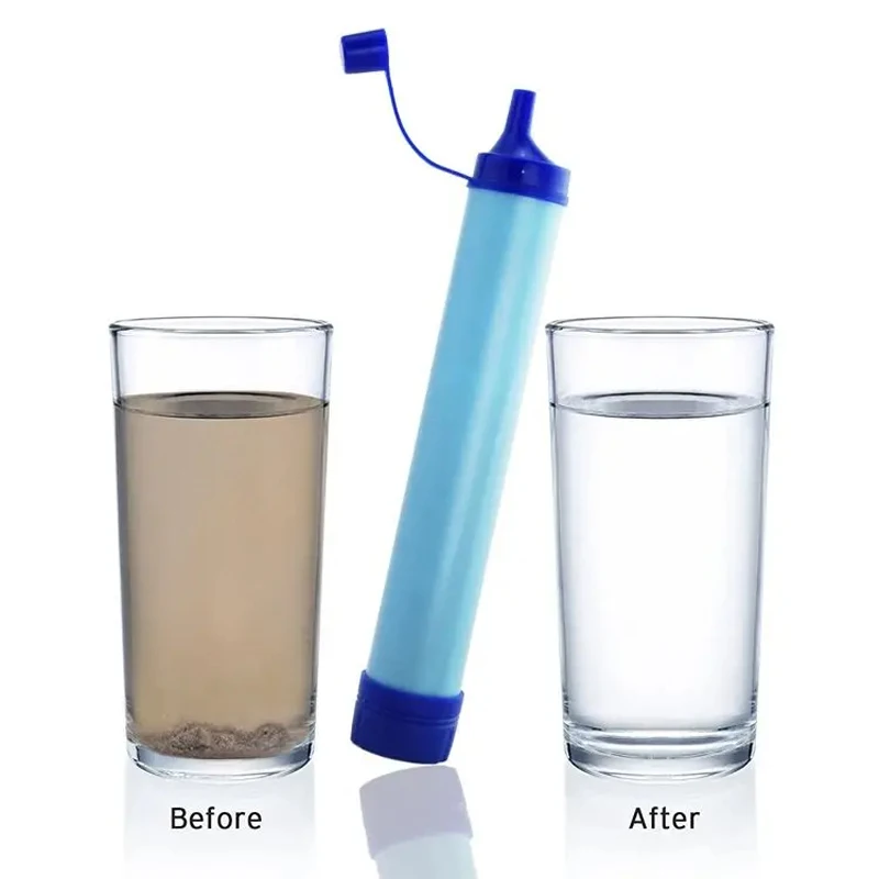 1pc Outdoor Mini Water Filter  - Water Purification Straw บทวิจารณ์และราคา