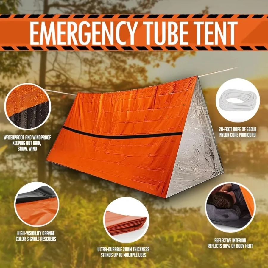 1PC Anti-rain Emergency Sleepi - Emergency Mylar Tent บทวิจารณ์และราคา