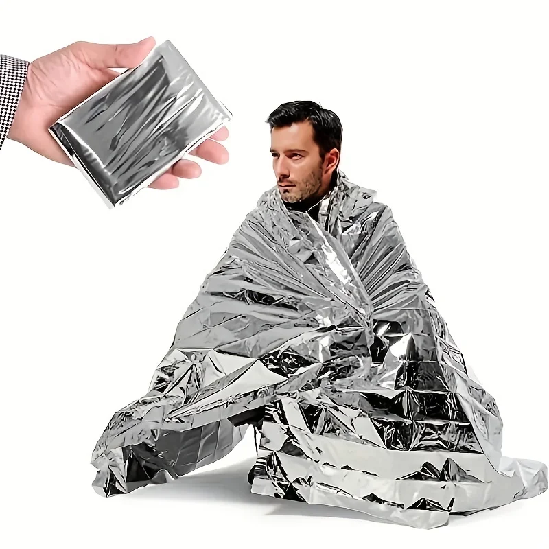 1pcs Outdoor survival portable - Survival Blanket Reflective บทวิจารณ์และราคา