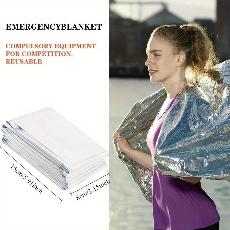 1pcs Outdoor survival portable - Survival Blanket Reflective บทวิจารณ์และราคา
