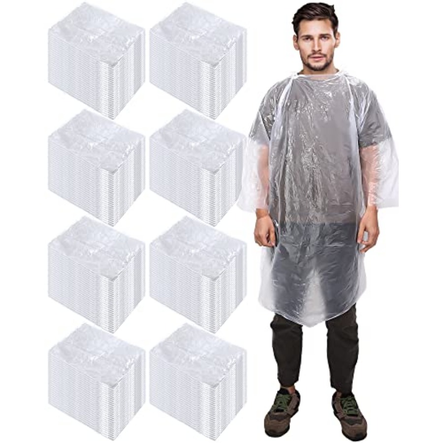 120 Pack Disposable Rain Ponch - Emergency Poncho Rain บทวิจารณ์และราคา