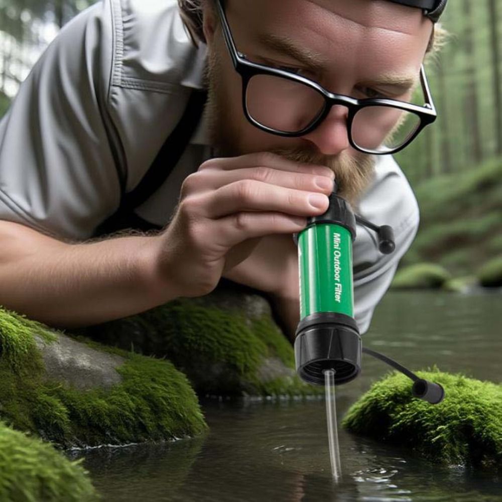 Mini Mini Water Filter Straw S - Water Purification Straw บทวิจารณ์และราคา