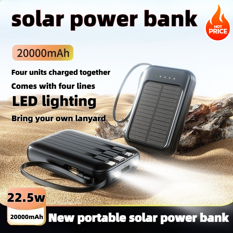 50000mAh Solar Power Bank Supe - Solar Emergency Charger บทวิจารณ์และราคา