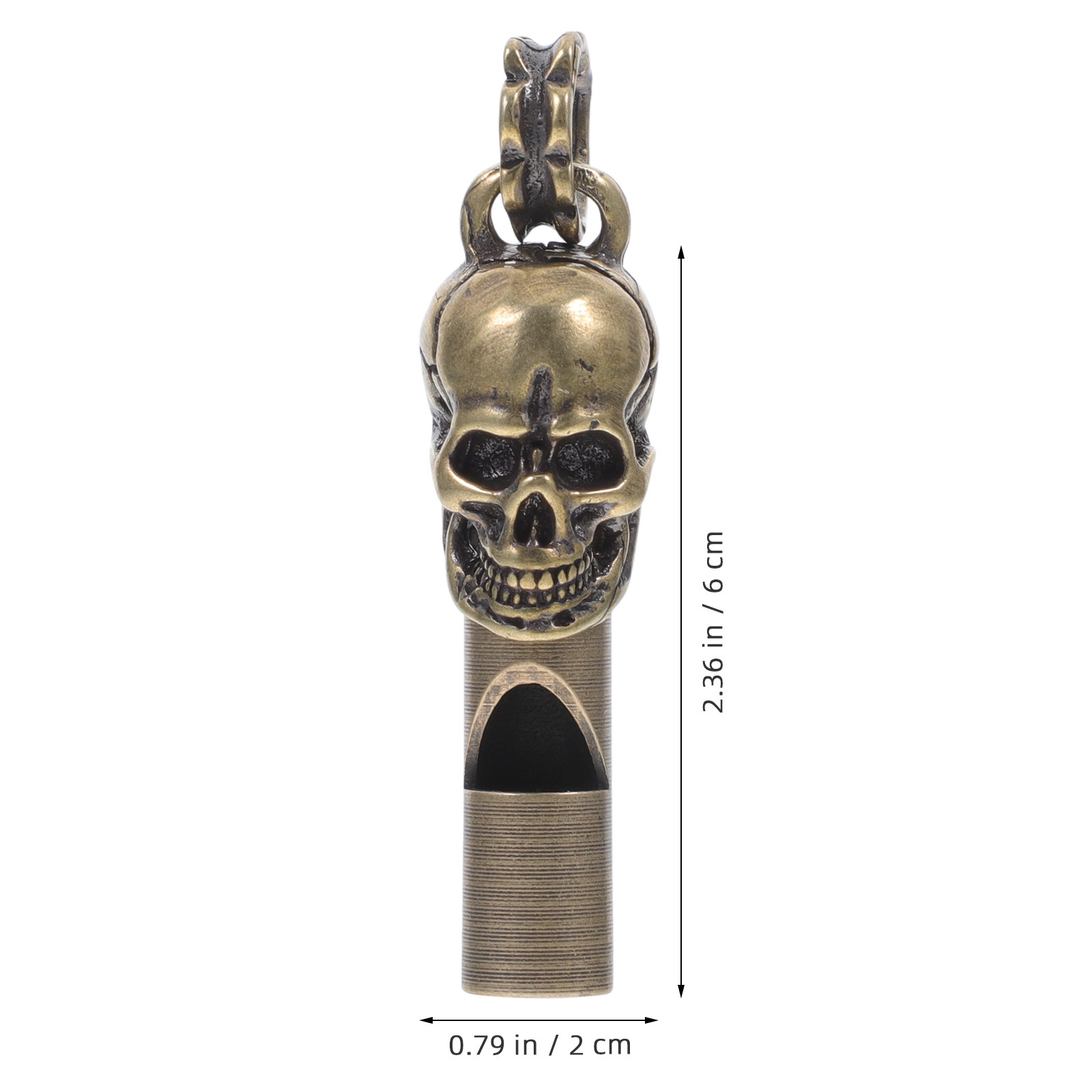 Creative Skull Head Copper Whi - Emergency Whistle Loud บทวิจารณ์และราคา