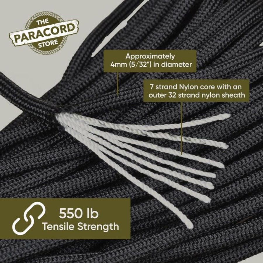 Type III 550 Paracord - 1000 F - Para Cord 1000Ft บทวิจารณ์และราคา