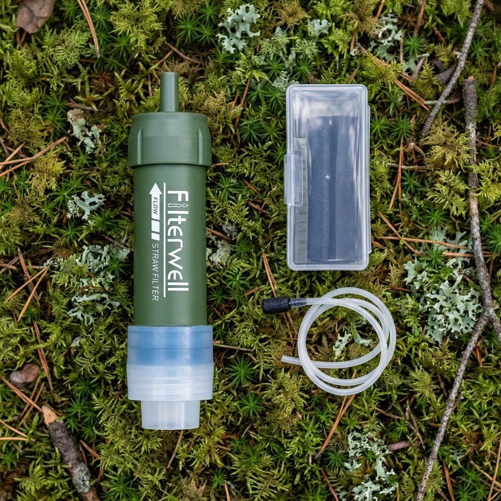 Mini Mini Water Filter Straw P - Water Purification Straw บทวิจารณ์และราคา