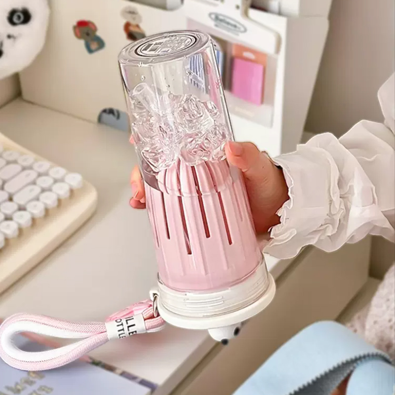 650ml Kawaii Water Bottle With - Water Purification Straw บทวิจารณ์และราคา