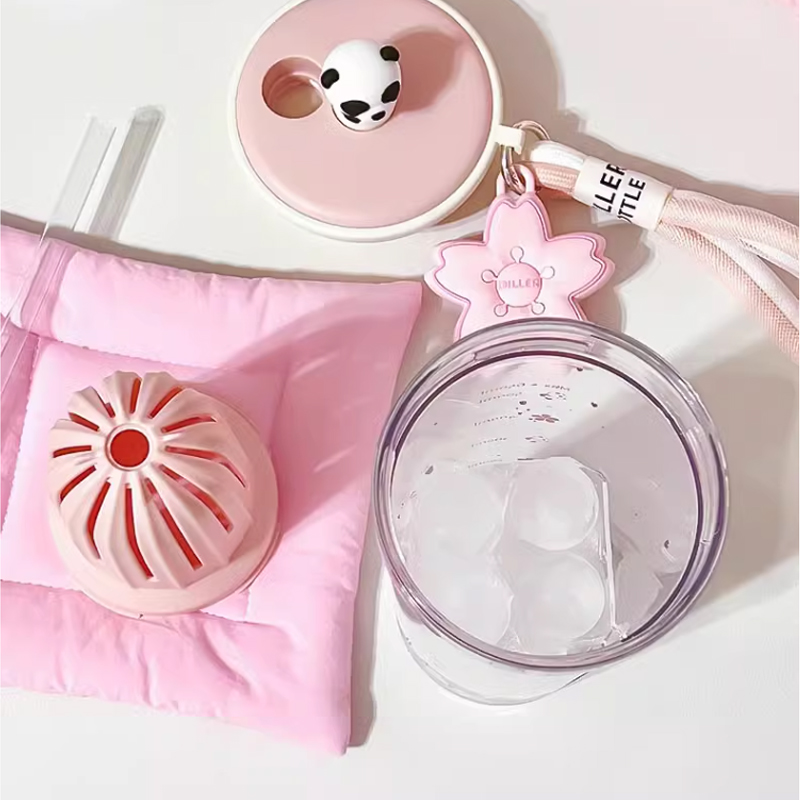 650ml Kawaii Water Bottle With - Water Purification Straw บทวิจารณ์และราคา