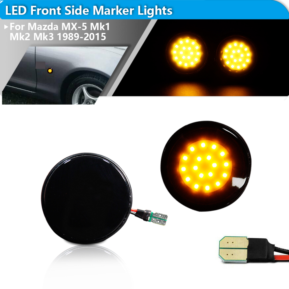 2pcs iJDM LED Front Side Marke - Signal Panel Orange บทวิจารณ์และราคา