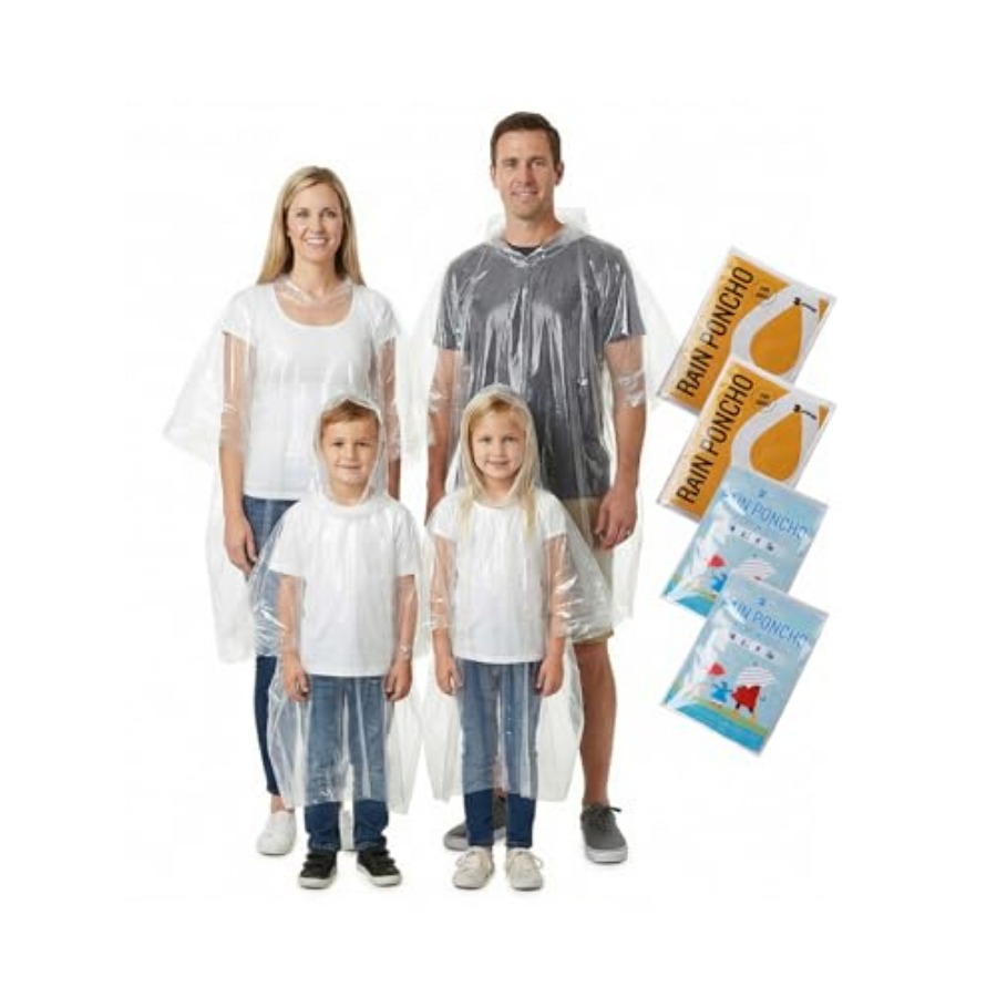 Disposable Rain Ponchos Emerge - Emergency Poncho Rain บทวิจารณ์และราคา