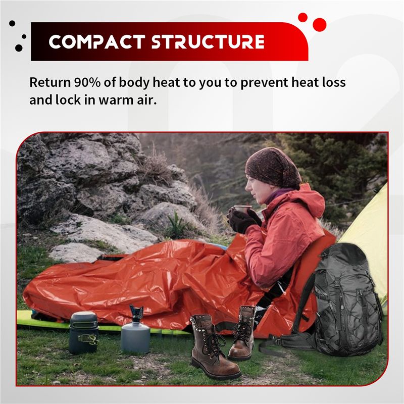 【STOCK】Emergency Sleeping Bag  - Bivy Bag Emergency บทวิจารณ์และราคา