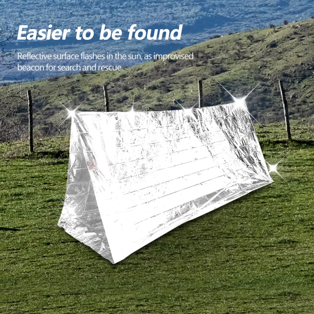 2 Pcs Reflective Emergency She - Survival Blanket Reflective บทวิจารณ์และราคา