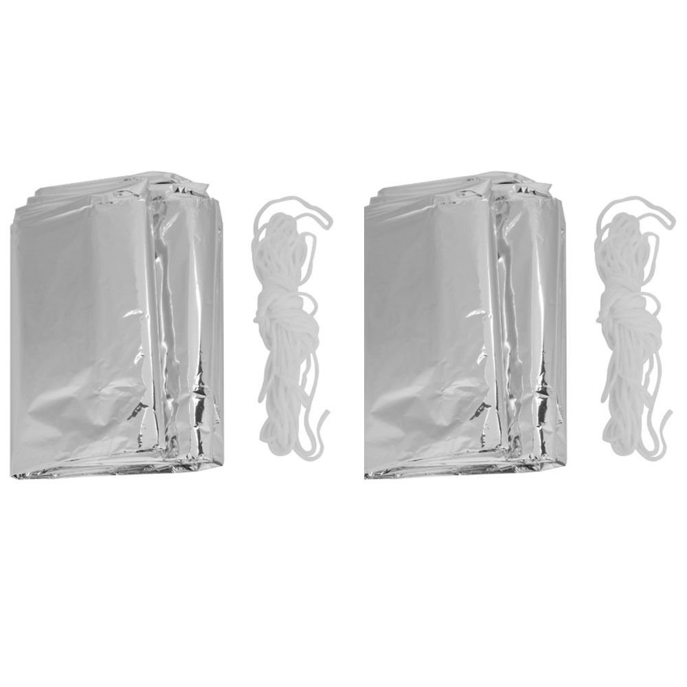 2 Pcs Reflective Emergency She - Survival Blanket Reflective บทวิจารณ์และราคา