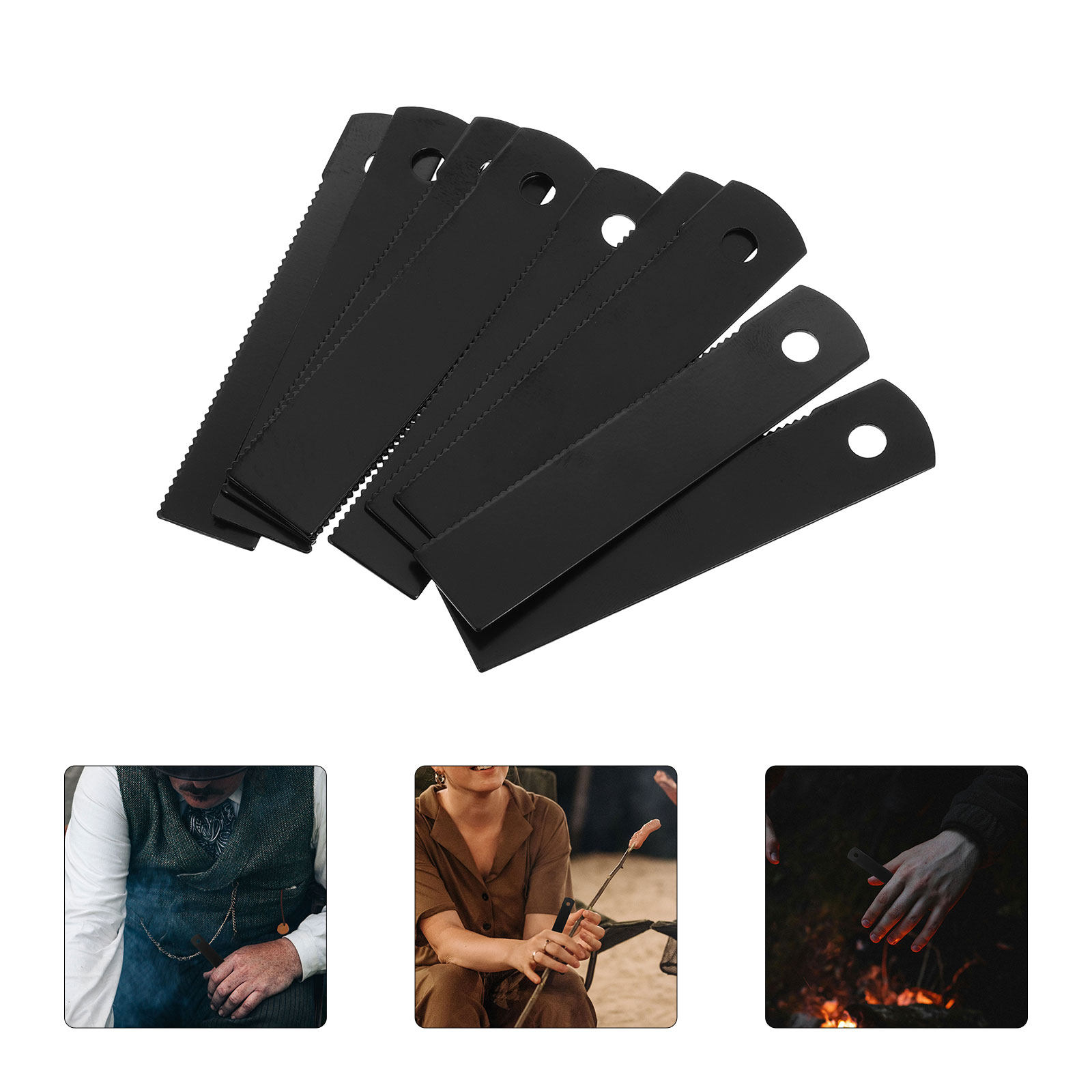 10Pcs Serrated Flint Fire Scra - Fire Starting Kit บทวิจารณ์และราคา
