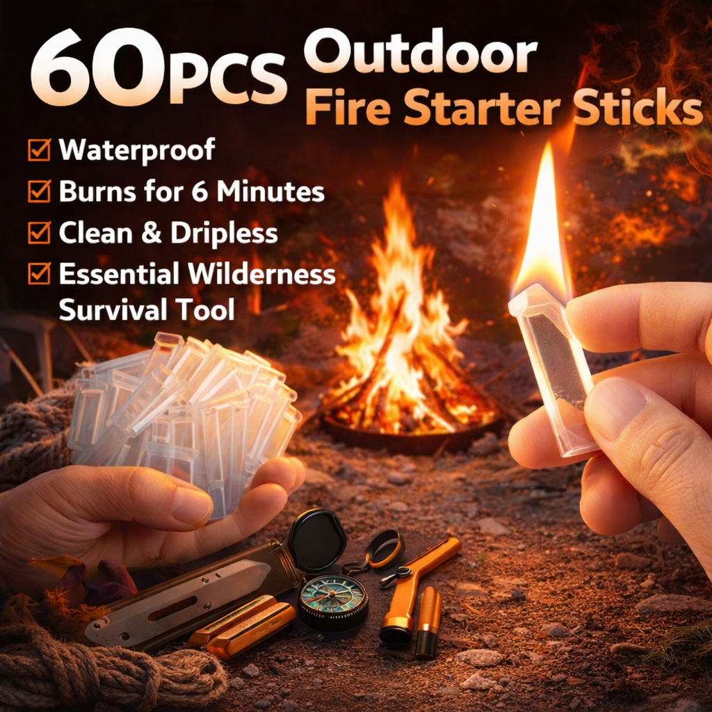 60PCS Waterproof Fire Starter  - Fire Starting Kit บทวิจารณ์และราคา