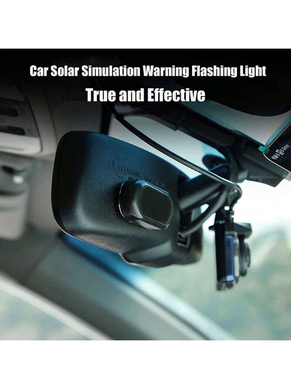 1PCS Black Shell Fake Solar Po - Sos Light Strobe บทวิจารณ์และราคา