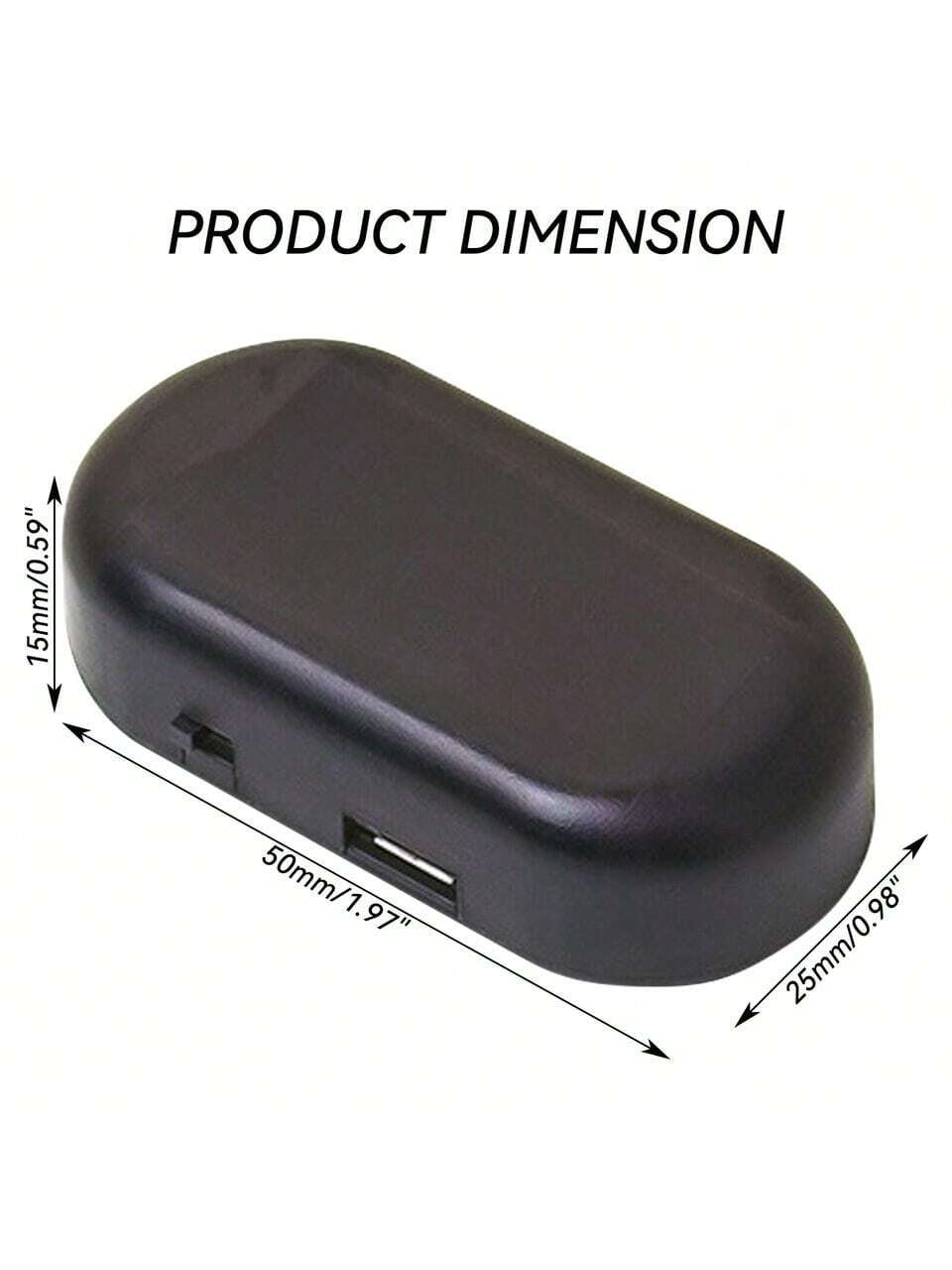 1PCS Black Shell Fake Solar Po - Sos Light Strobe บทวิจารณ์และราคา