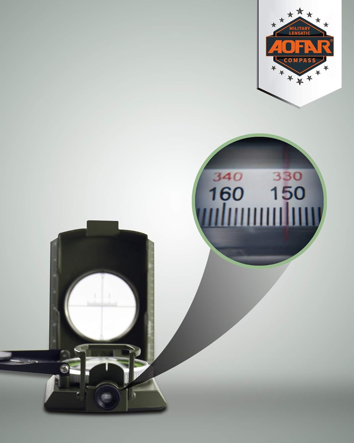 Military Compass for Hiking, L - Compass Lensatic บทวิจารณ์และราคา