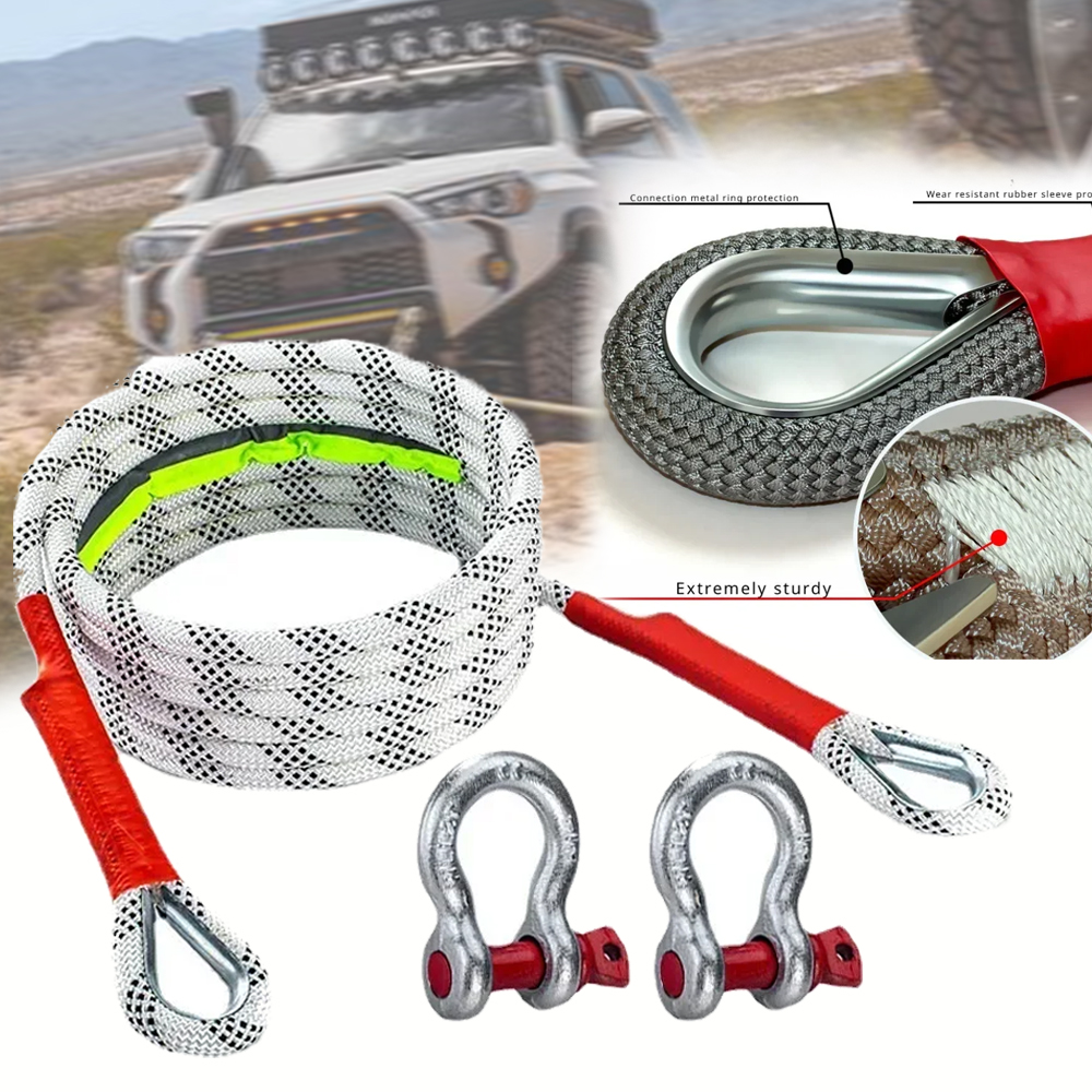 New Car Tow Strap 4x4 Offroad  - Rescue Rope Throw บทวิจารณ์และราคา