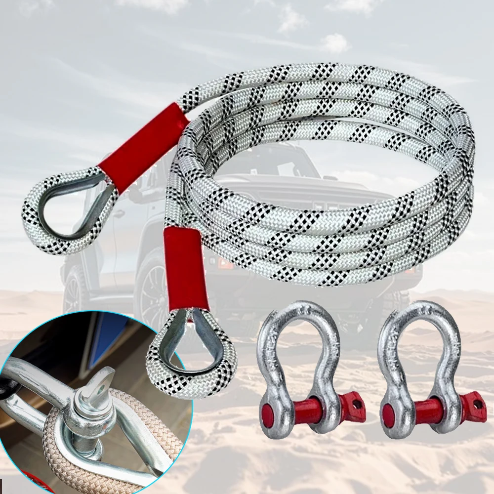 New Car Tow Strap 4x4 Offroad  - Rescue Rope Throw บทวิจารณ์และราคา