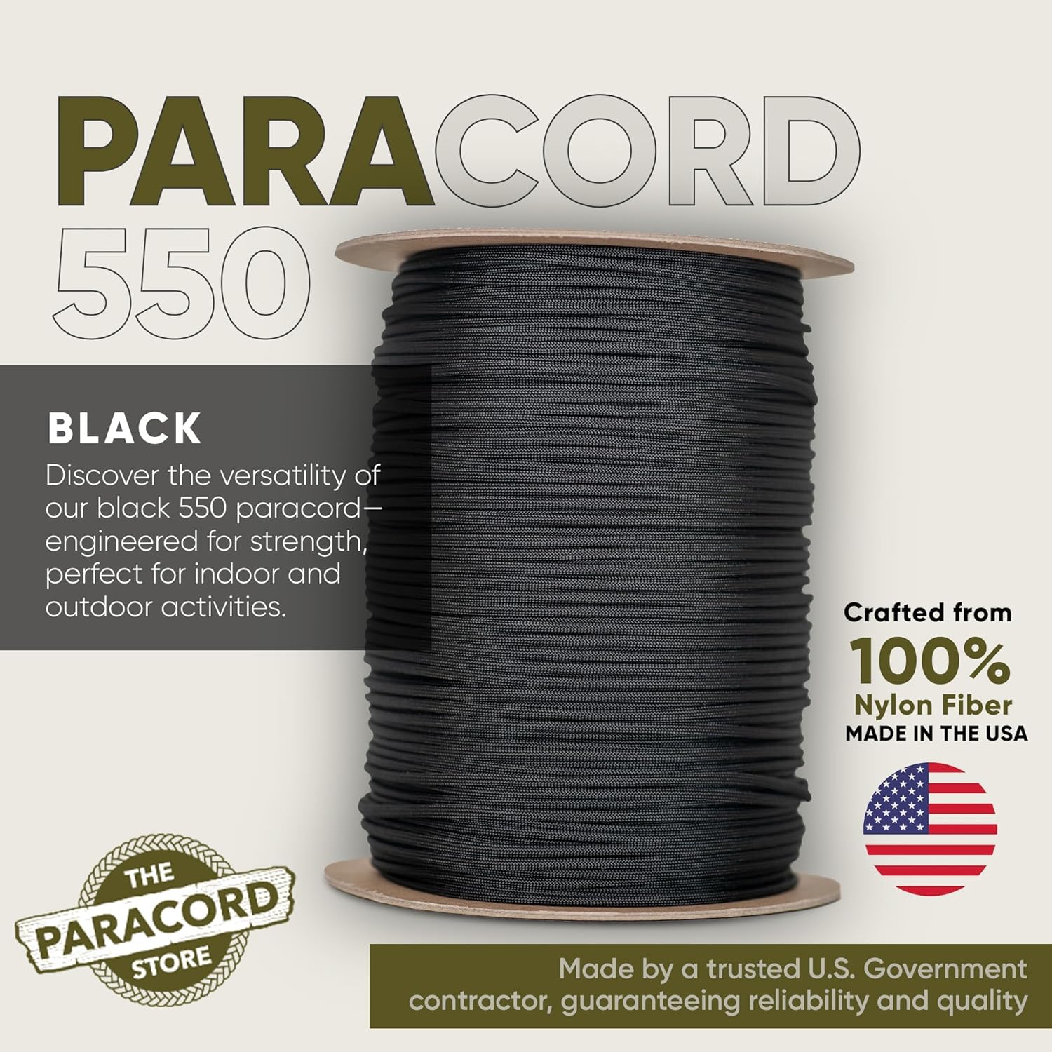 Type III 550 Paracord 1000 FT  - Para Cord 1000Ft บทวิจารณ์และราคา