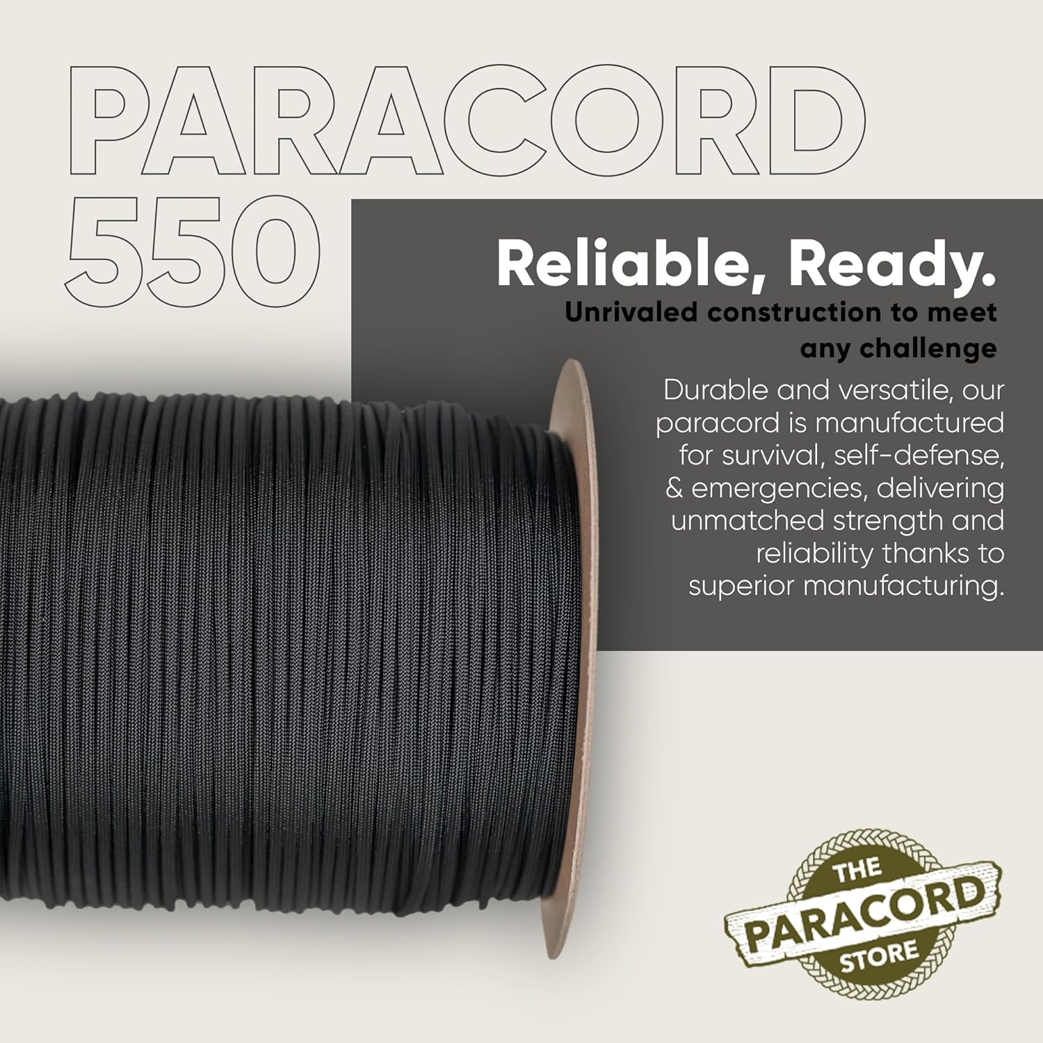 Type III 550 Paracord 1000 FT  - Para Cord 1000Ft บทวิจารณ์และราคา