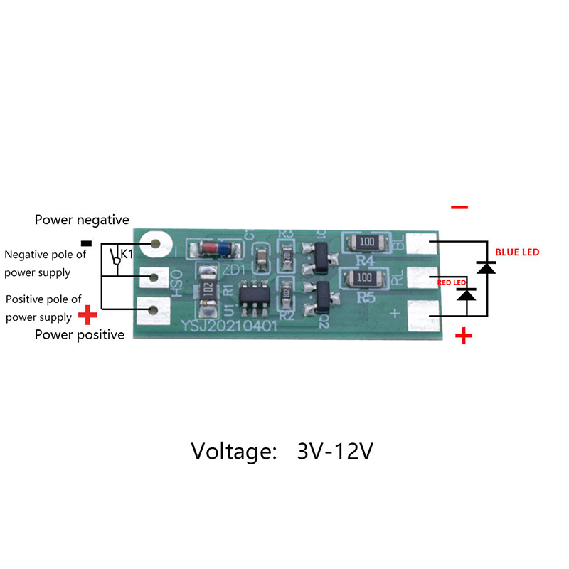 3-12V Flashing LED Light Modul - Sos Light Strobe บทวิจารณ์และราคา