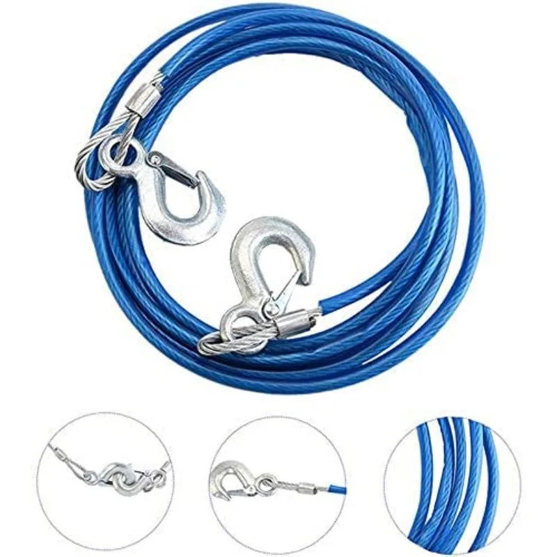 Car Towing Rope 3-7 Tons Steel - Rescue Rope Throw บทวิจารณ์และราคา