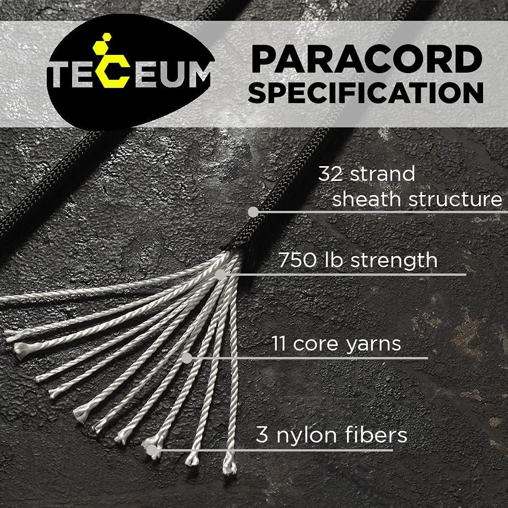 750 lb Paracord Rope 1000ft/20 - Para Cord 1000Ft บทวิจารณ์และราคา