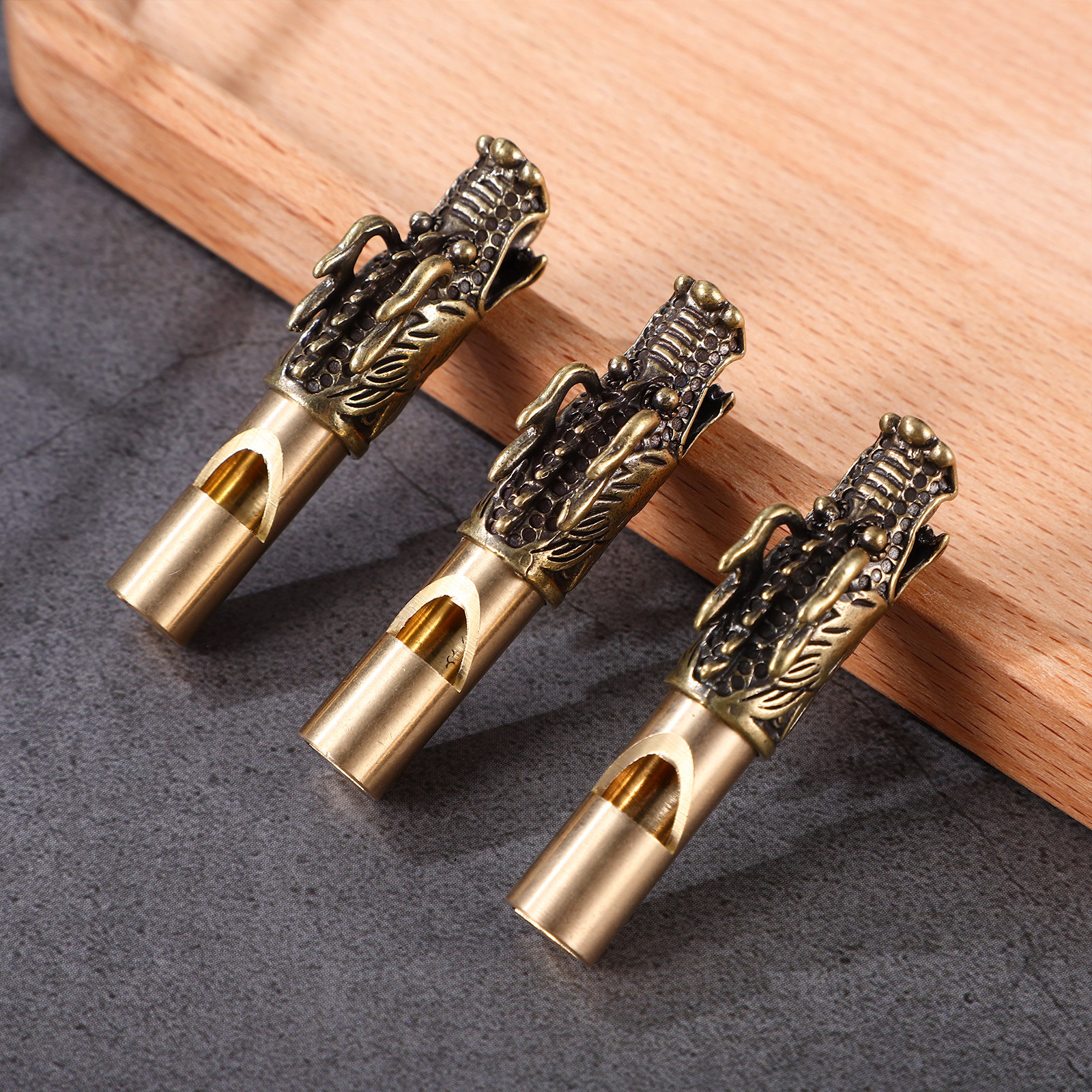 3Pcs Loud Brass Whistles Chine - Emergency Whistle Loud บทวิจารณ์และราคา