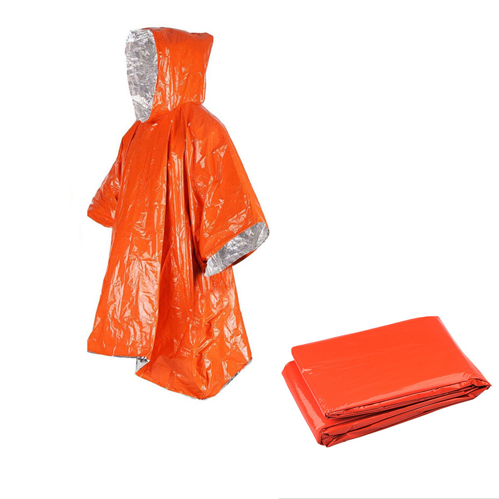 Emergency Disposable Aluminum  - Emergency Poncho Rain บทวิจารณ์และราคา