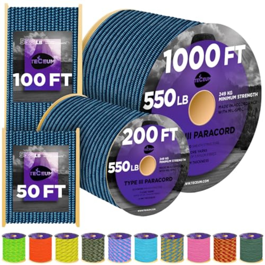 Reflective Paracord Rope 1000  - Para Cord 1000Ft บทวิจารณ์และราคา