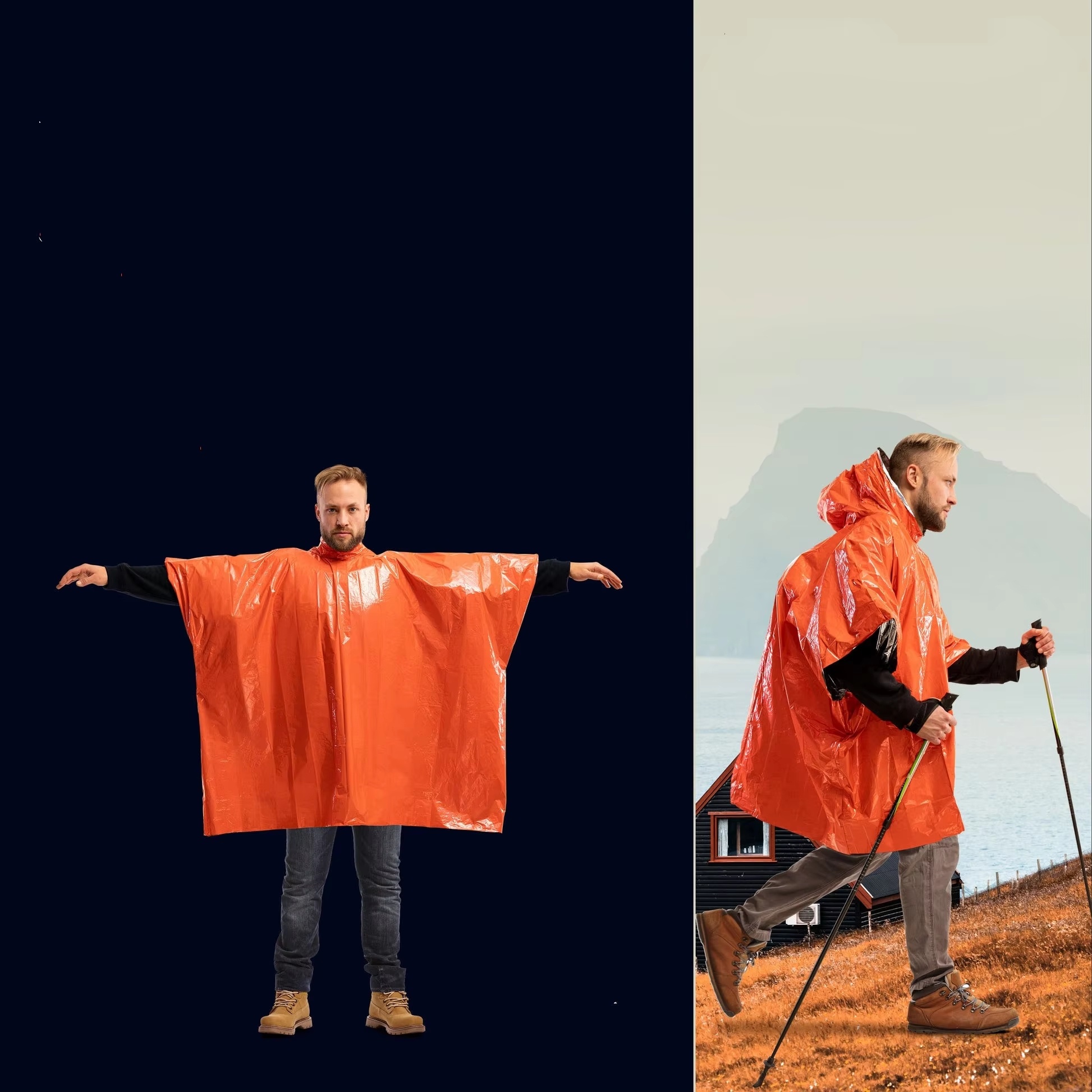LIFE poncho Emergency Survival - Survival Blanket Reflective บทวิจารณ์และราคา