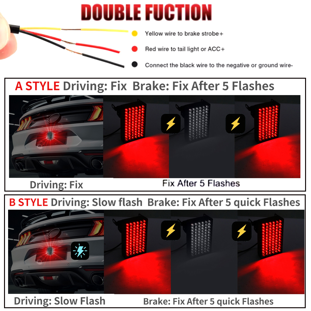 F1 Brake Light Rear Automotive - Sos Light Strobe บทวิจารณ์และราคา