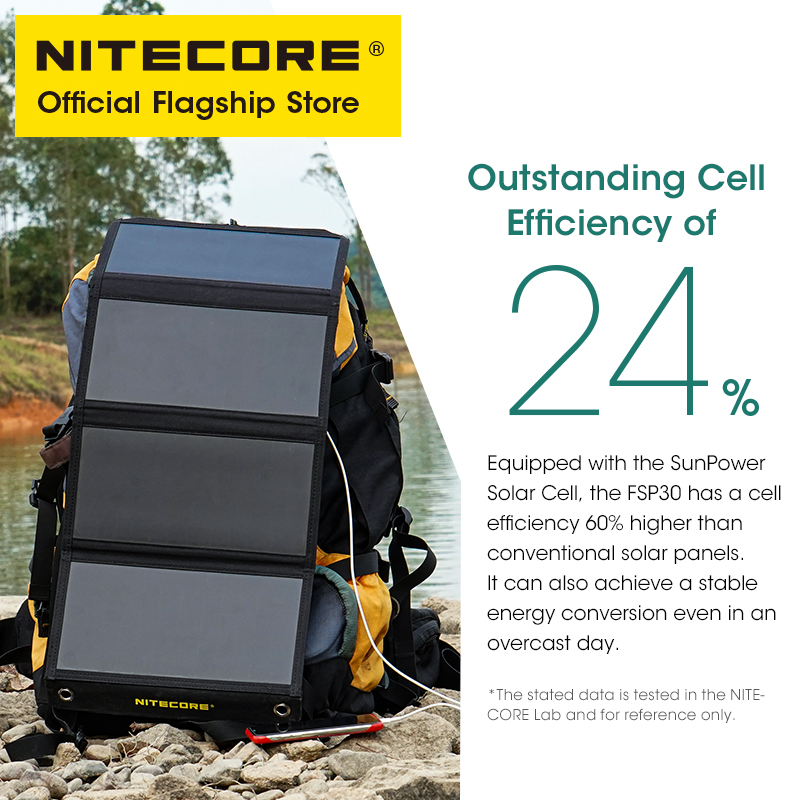 NITECORE FSP30 30W Portable So - Solar Emergency Charger บทวิจารณ์และราคา