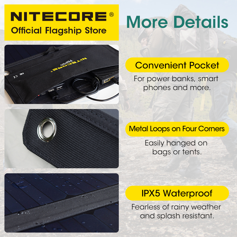 NITECORE FSP30 30W Portable So - Solar Emergency Charger บทวิจารณ์และราคา