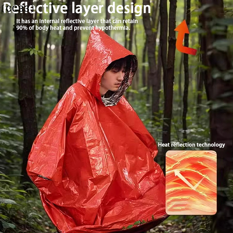 Emergency Survival Rain Hot Po - Survival Blanket Reflective บทวิจารณ์และราคา