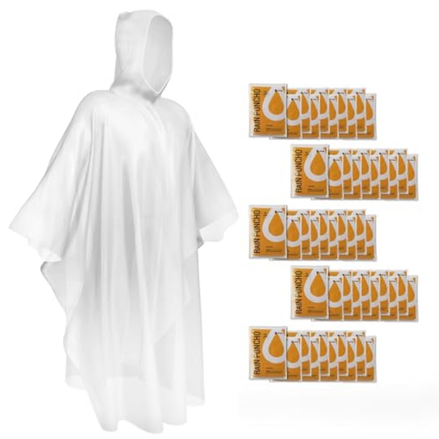 Disposable Rain Ponchos Emerge - Emergency Poncho Rain บทวิจารณ์และราคา